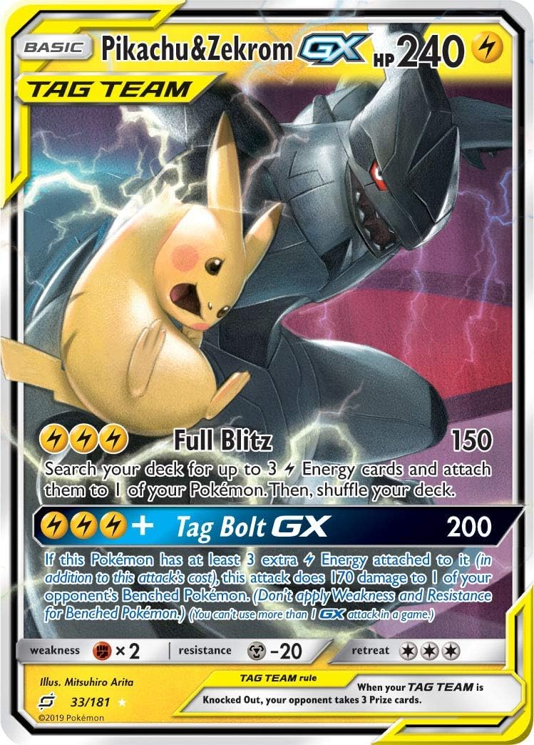 ポケモンカードゲーム Pikachu&Zekrom GX Karta Pokemon - Pikachu i Zekrom GX - Ultra Rzadko Poland | Ubuy
